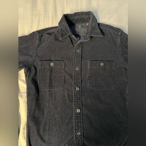 corduroy uniqlo button up over shirt